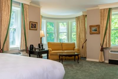 Comfy sofa with a bed in room at Castle Hotel and Spa