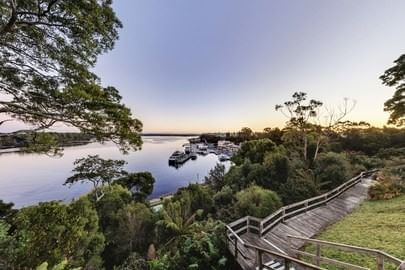 View of the lake from Cradle Mountain Hotel