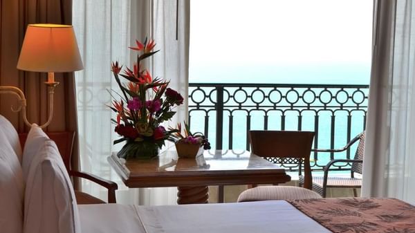 Interior of Governor Suite bedroom at FA Hotels & Resorts