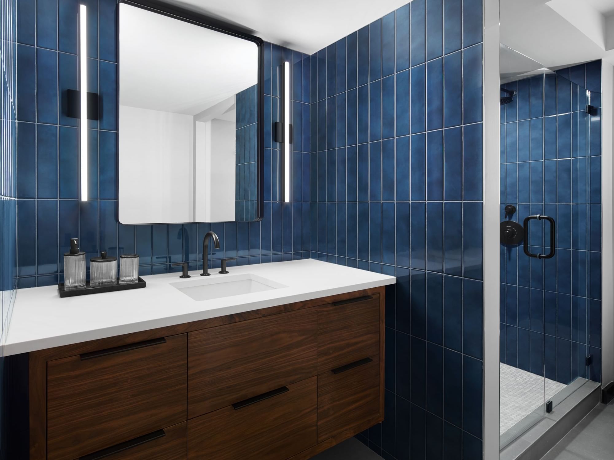 Bathroom in Poliform Penthouse at Gansevoort Meatpacking NYC