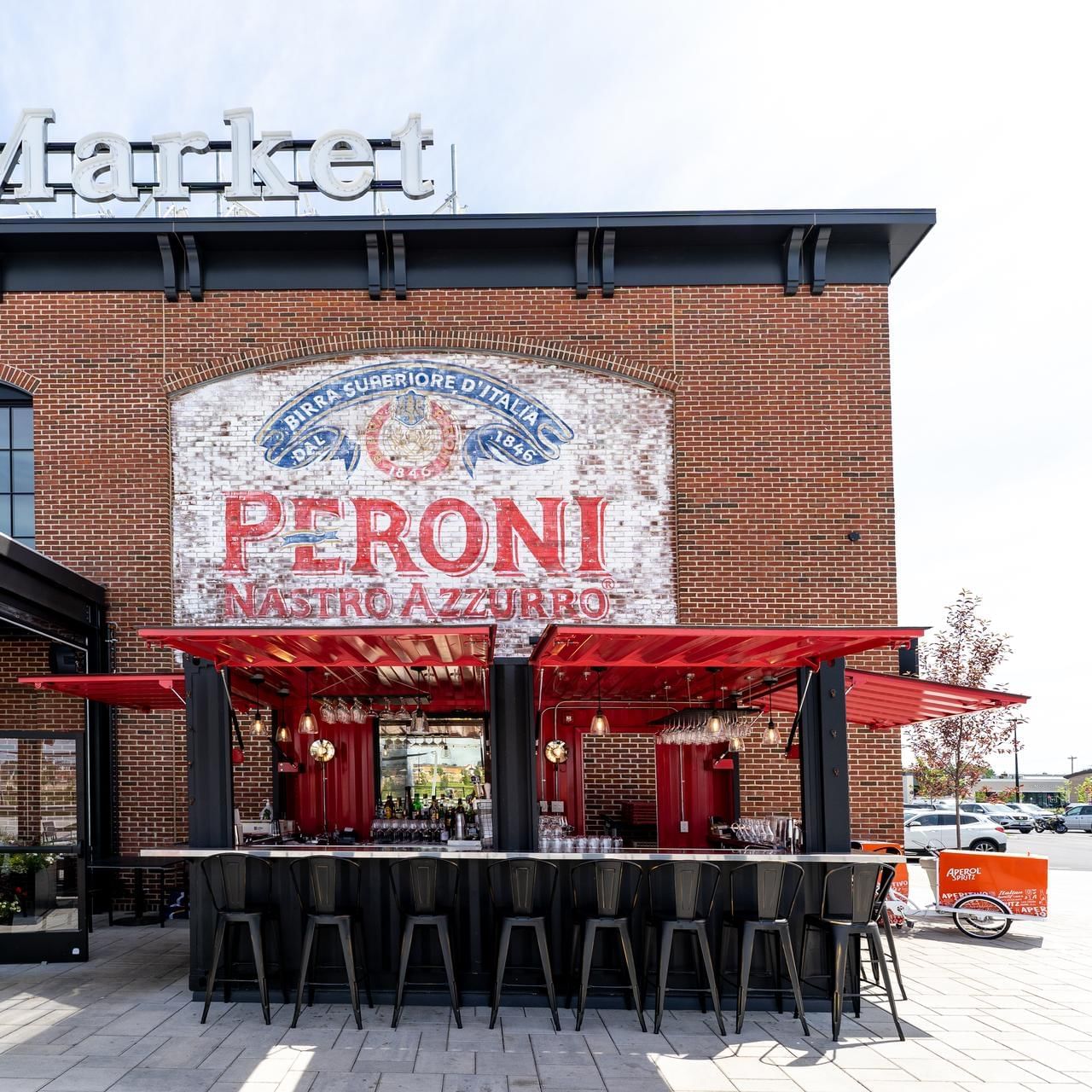 Peroni mural & bar in Tuscan Market at The Artisan Hotel at Tuscan Village
