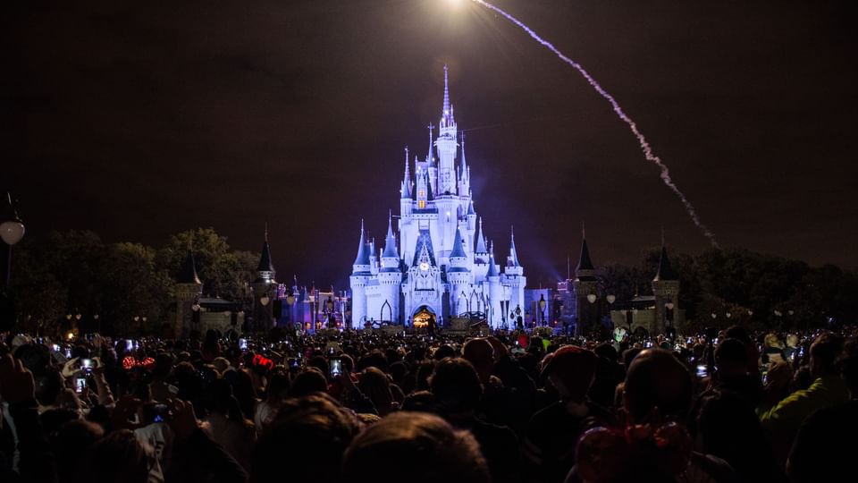 Night View of Magic Kingdom Park near Legacy Vacation Resorts