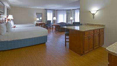 Bedroom arrangements in a Family Suite at Music Road Resort