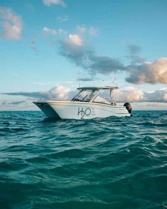 H2O Boat Charter sailing near H2O Life Style Resort