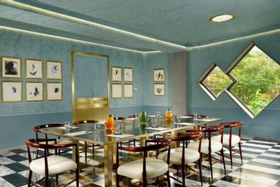 Special Dining room with outside view at Grand Hotel Minerva