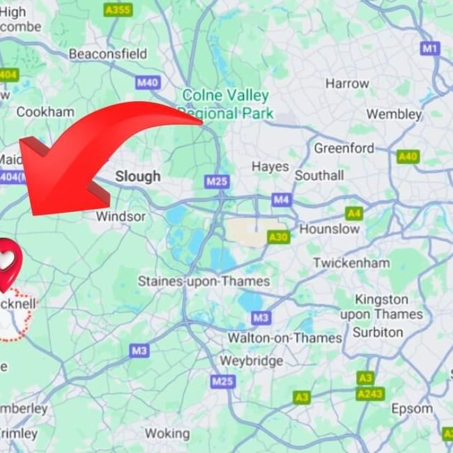 Fact About Bracknell featuring a location Map