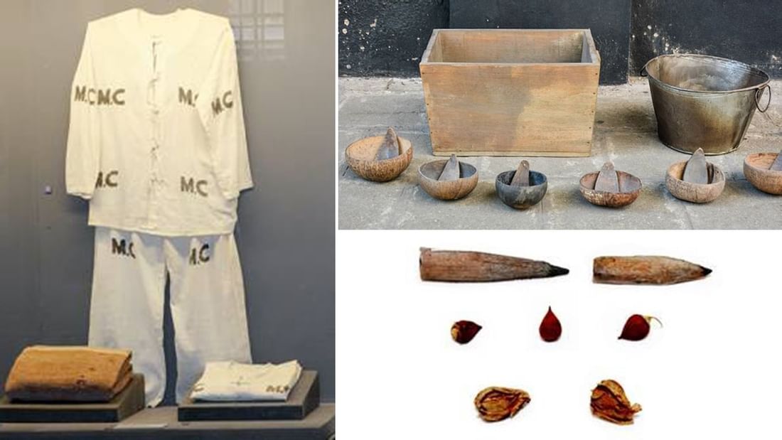 Exhibits on display in Hoa Lo Prison near Sunway Hotel Hanoi