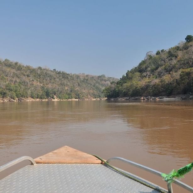 The river from the boat near Serena Mivumo River Lodge