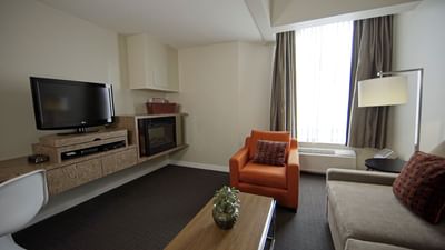 Lounge in Mountain View Loft Suite with Balcony, Adara Hotel