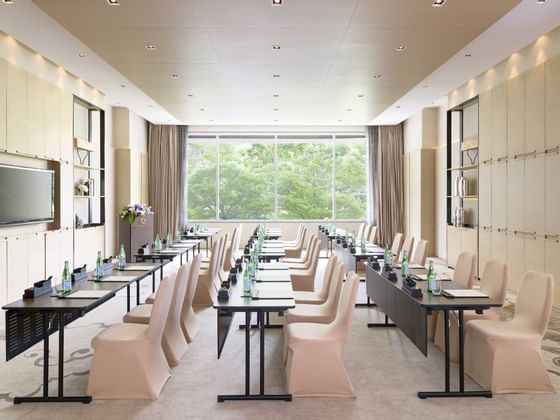 Classroom setup for meetings & events at Okura Prestige Bangkok
