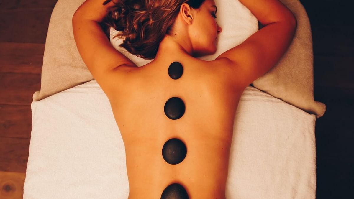Hot stone massage at The May Fair Hotel Spa