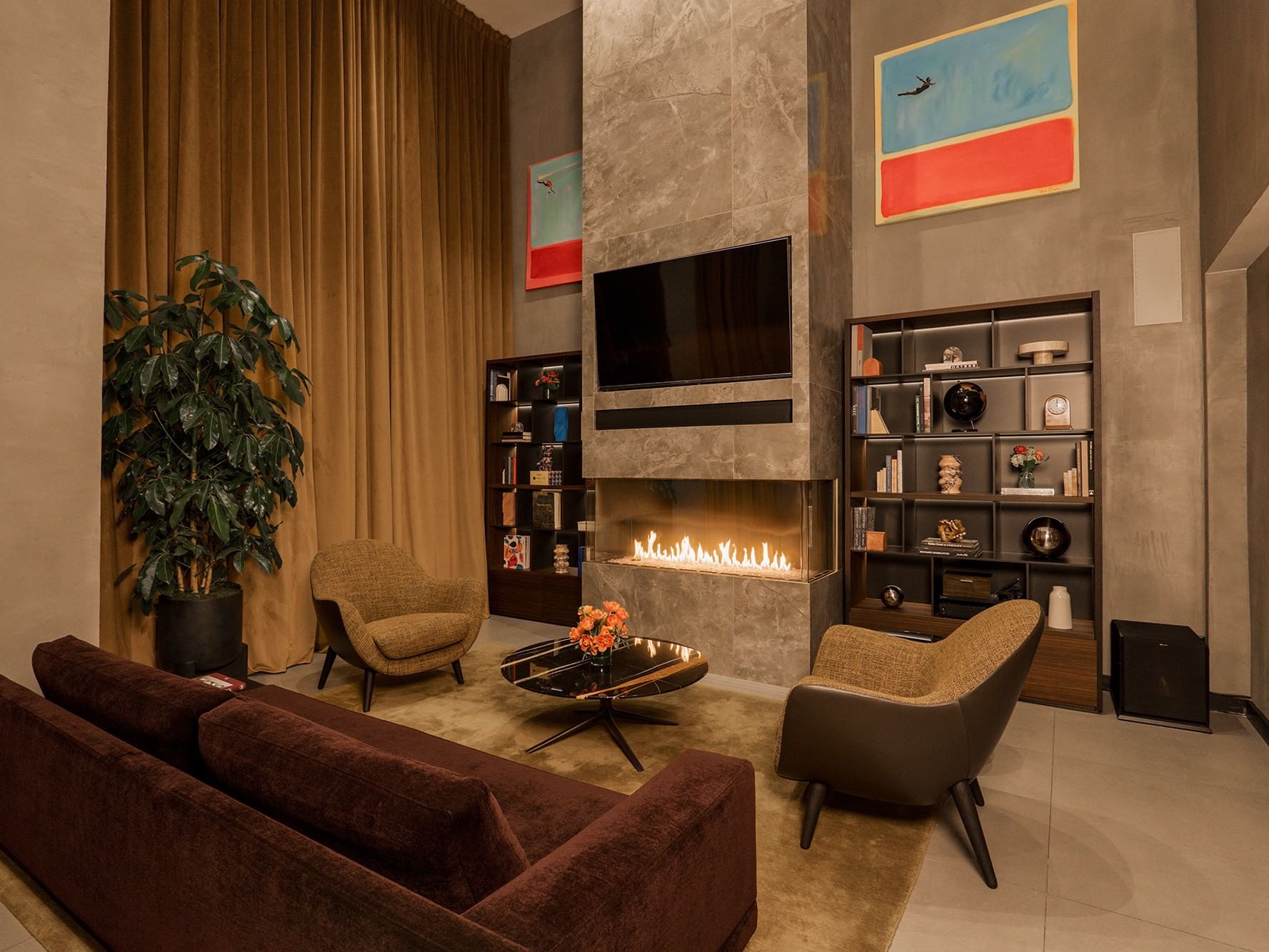 Gansevoort Meatpacking Duplex Penthouse Designed by Poliform