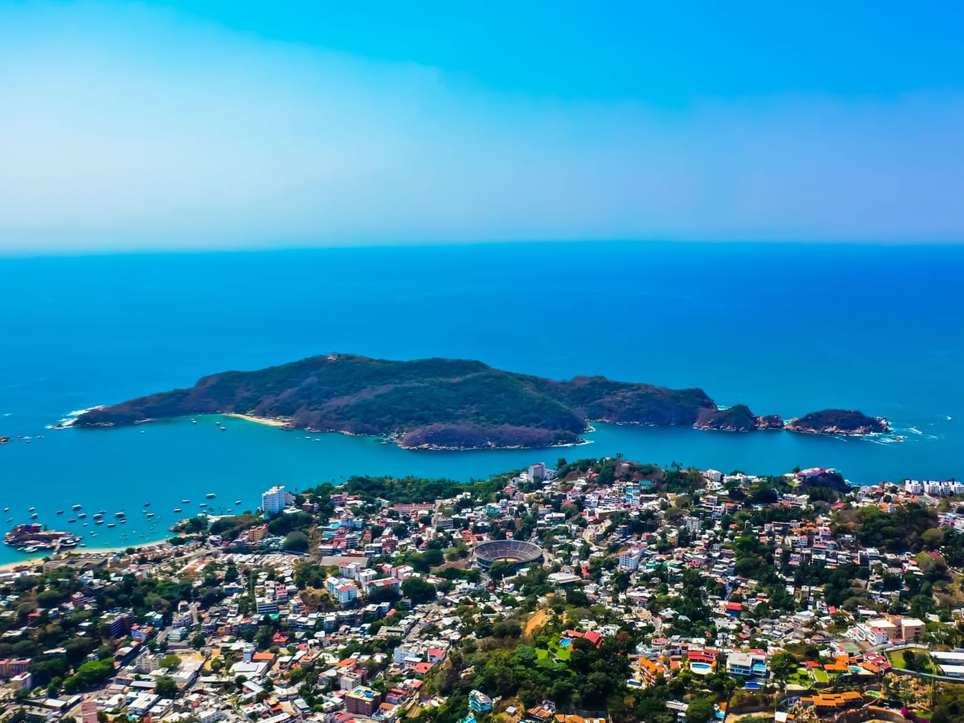 Vista aérea cerca de Hoteles Fiesta Americana