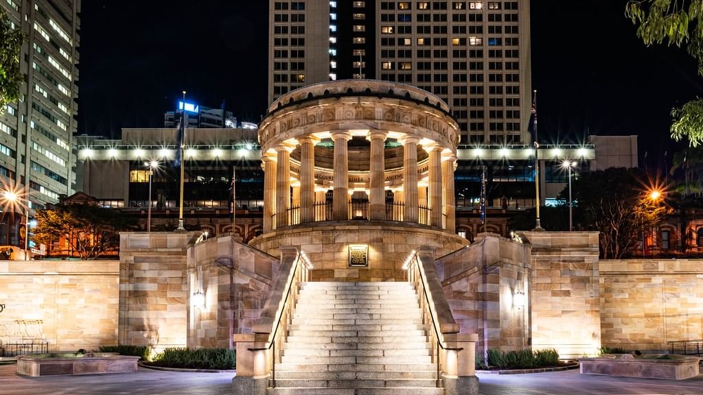 Anzac Square and Sofitel Brisbane Central
