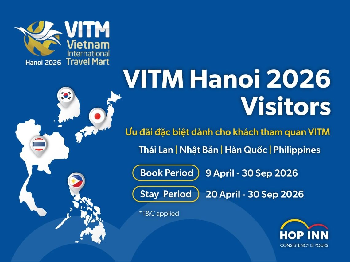 ITM Hanoi 2026 Special Hotel Deal - HOP INN Hotels Thailand Japan Korea Philippines