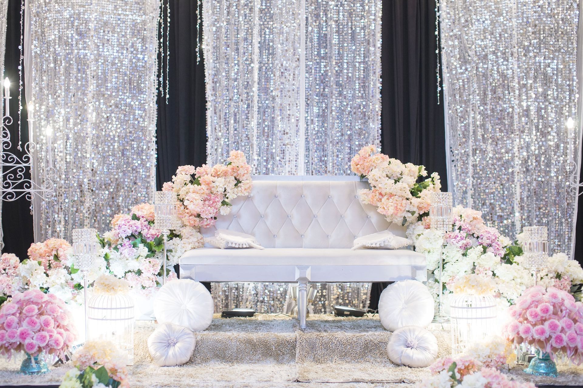 Wedding chair with floral decors at The Royal Riviera Hotel
