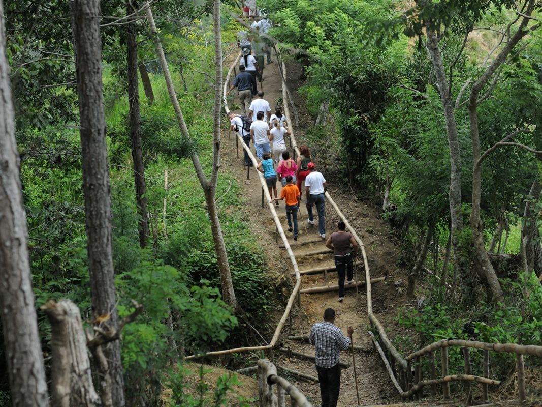 Hikers on an Eco tour near Gran Ventana Beach Resort