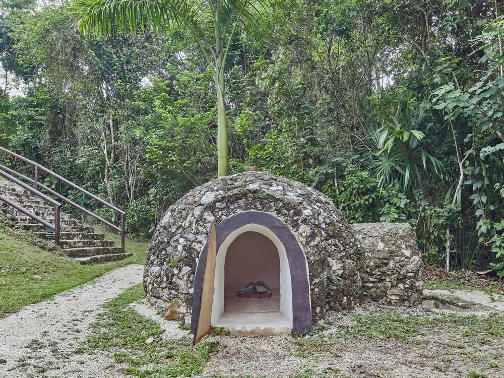 Exterior view of a Temazcal, Fiesta Americana Travelty