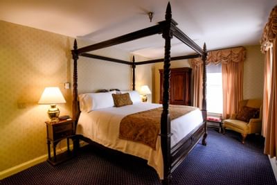 Four-Poster bed in In-House King Suite at The Inn at Saratoga