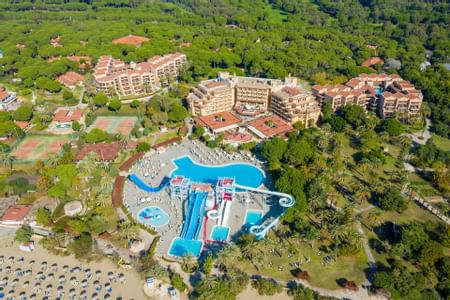 Aerial shot of Aquaworld Belek Hotel