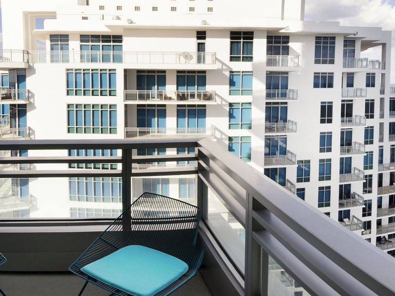 Balcony of Partial Ocean View suite at Diplomat Resort