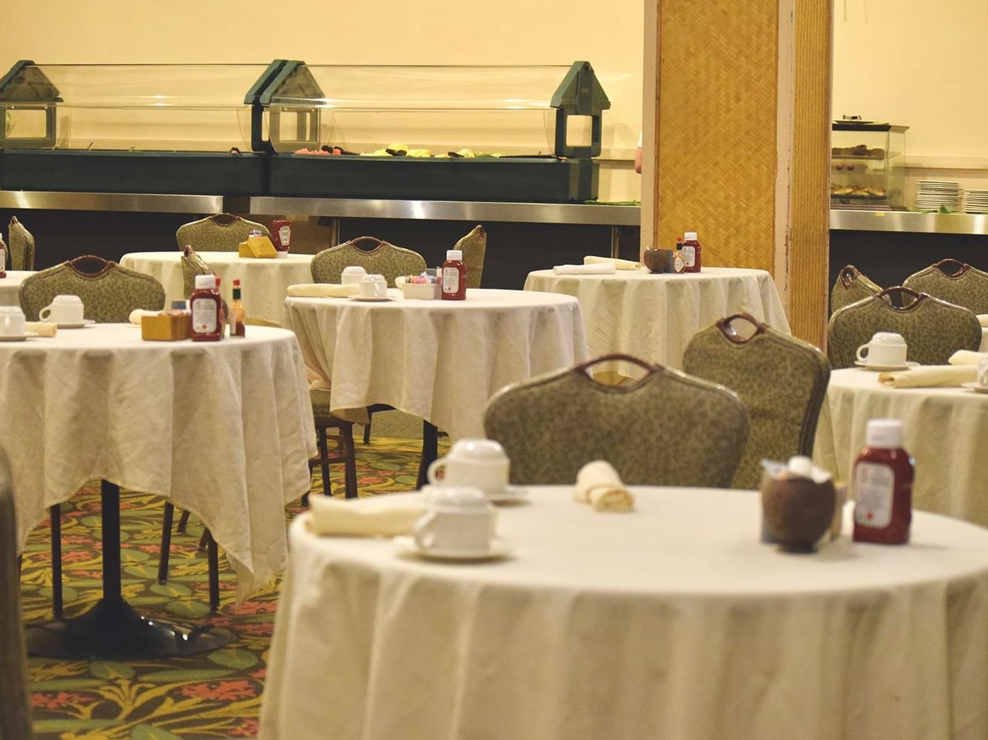 Banquet table setup for event at Ka'anapali Beach Hotel Hawaii