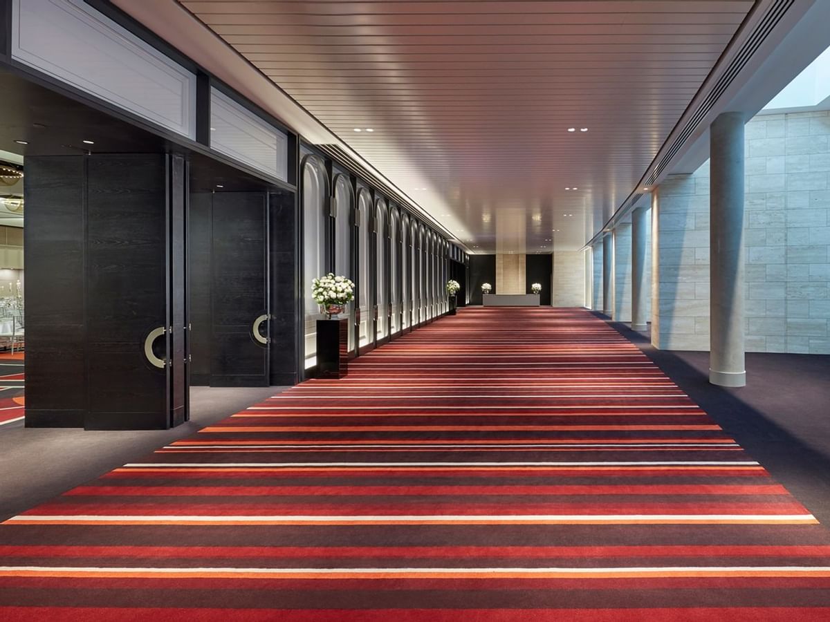 The hallway in Grand Ballroom at Crown Hotel Perth