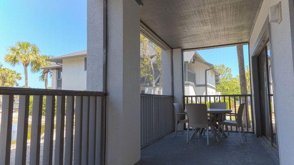 Patio of Two Bedroom Premium Suite at Legacy Vacation Resorts