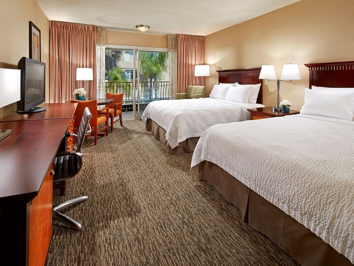 Accessible 2 Queen Bed Room at Anaheim Portofino Inn & Suite