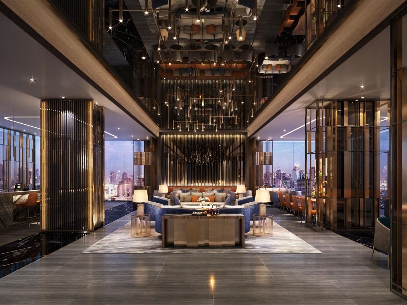 Lounge area in Eastin Hotel Harbor Bangkok Hotel