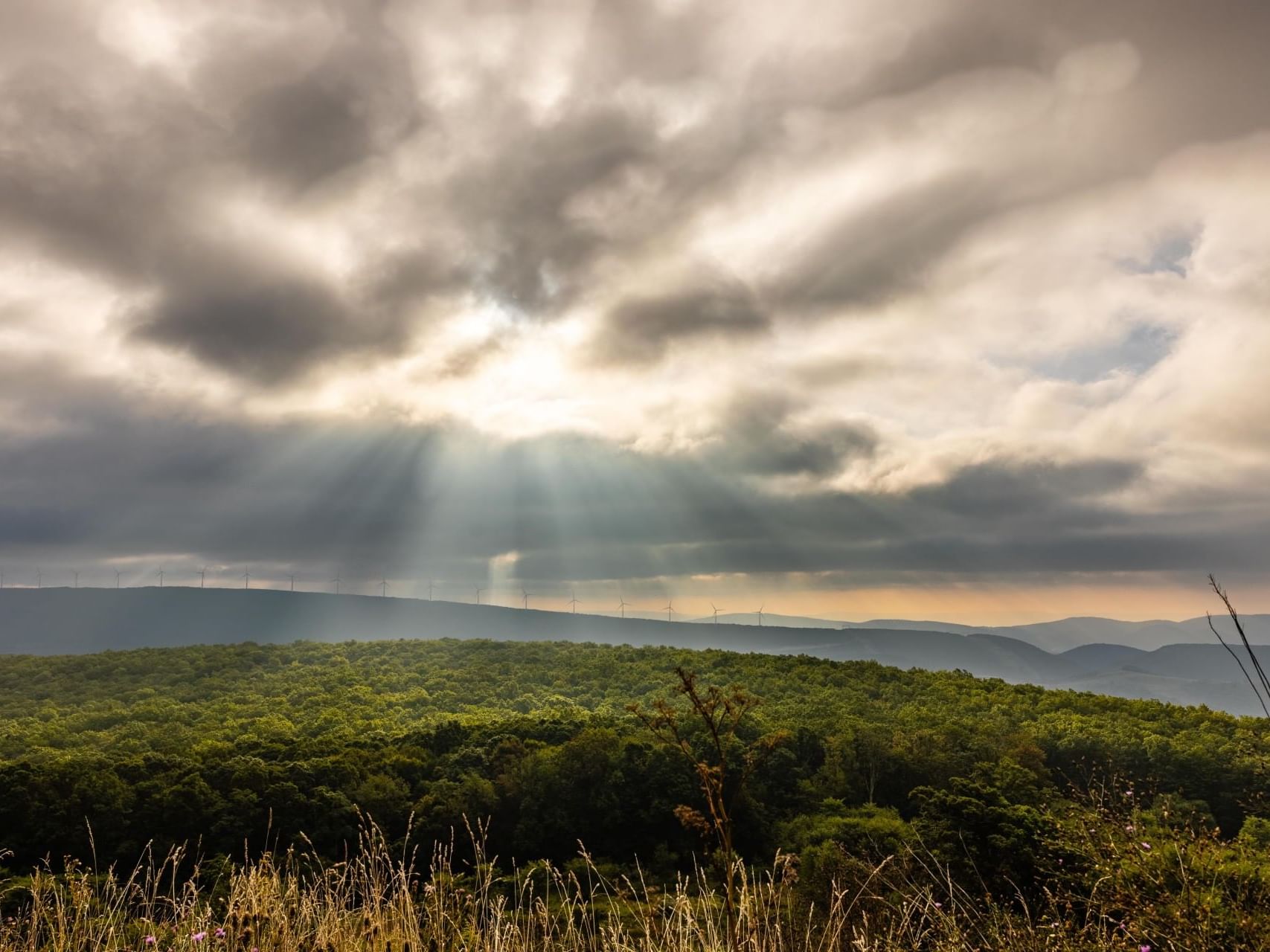 Civil War Historic Trails under cloudy sky near South Branch Inn Romney