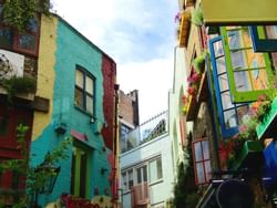 colourful courtyard Neal's Yard