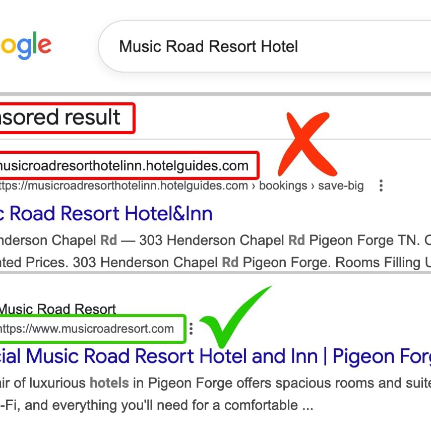 Book Directly with Music Road Resort