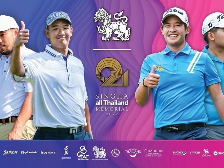 A poster of a tournament at Chatrium Golf Resort Soi Dao
