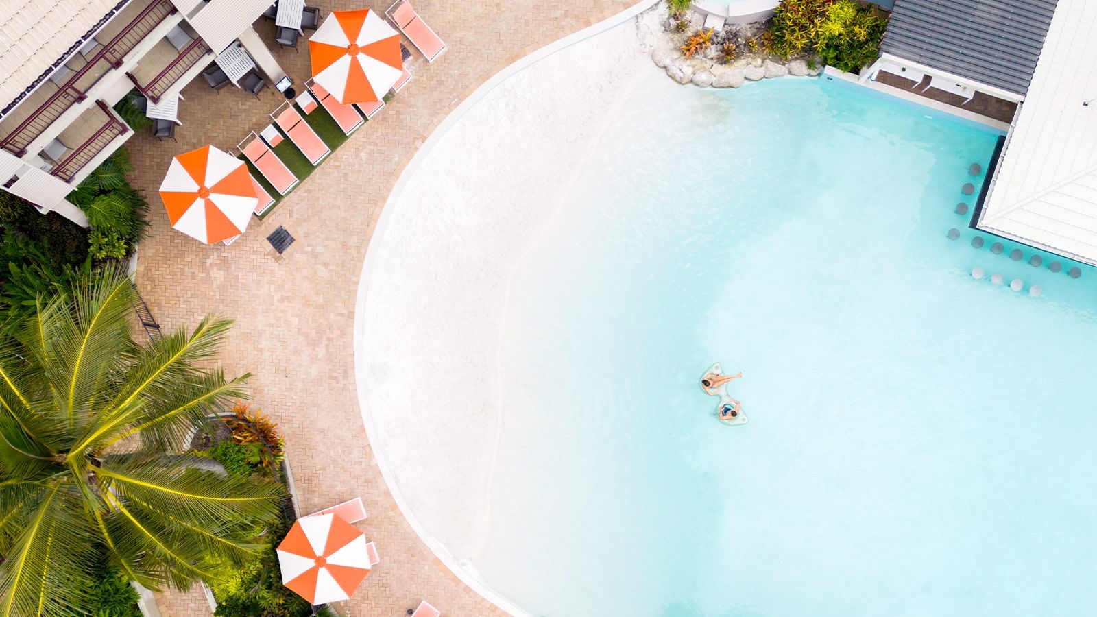 Pool Aerial View Novotel Cairns Oasis Resort 