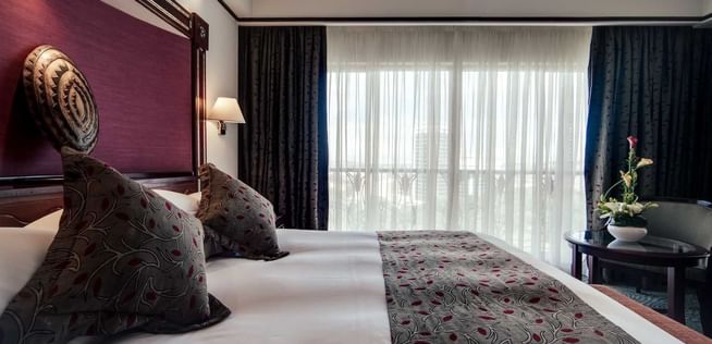 King bed in Businessman Suite at   