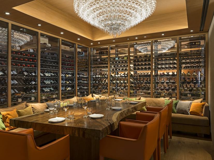 Zuma Restaurant table set-up at Fendi Private Suites