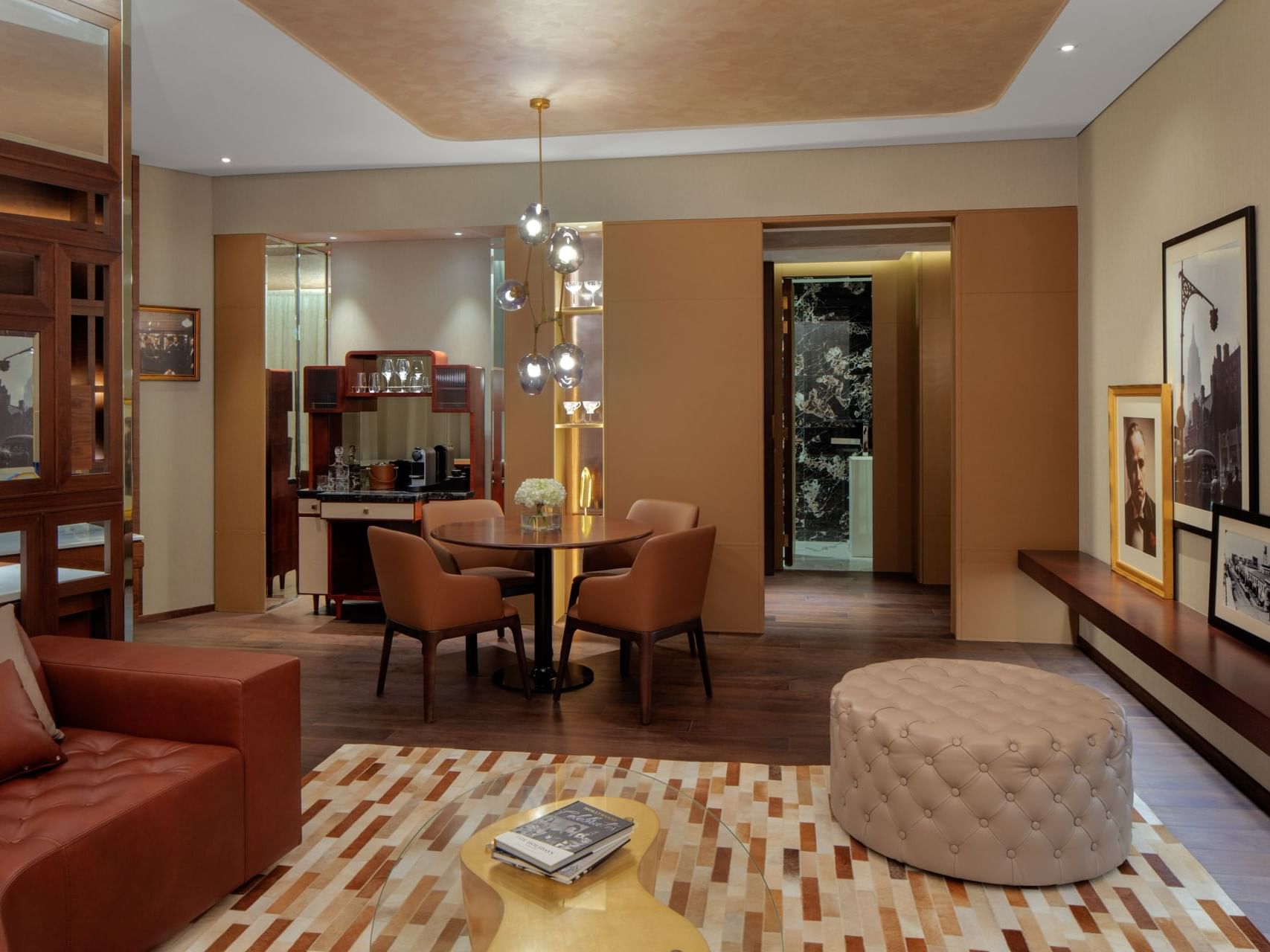 Dining area of Don Corleone Suite at Paramount Hotel Dubai