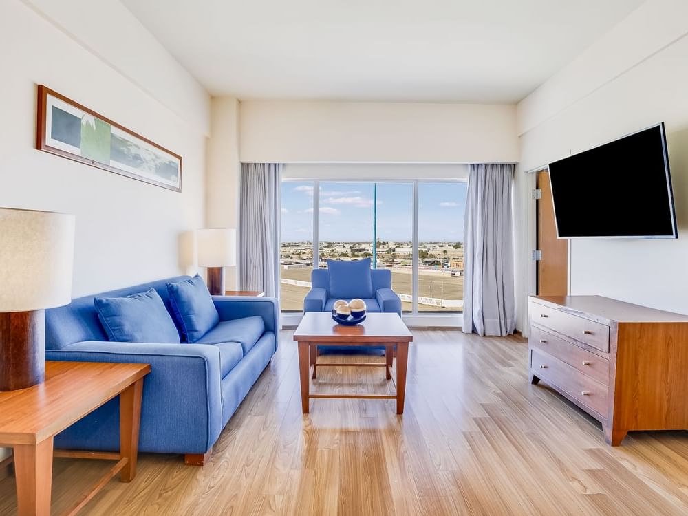 Living room in Prime Suite at Fiesta Americana Travelty