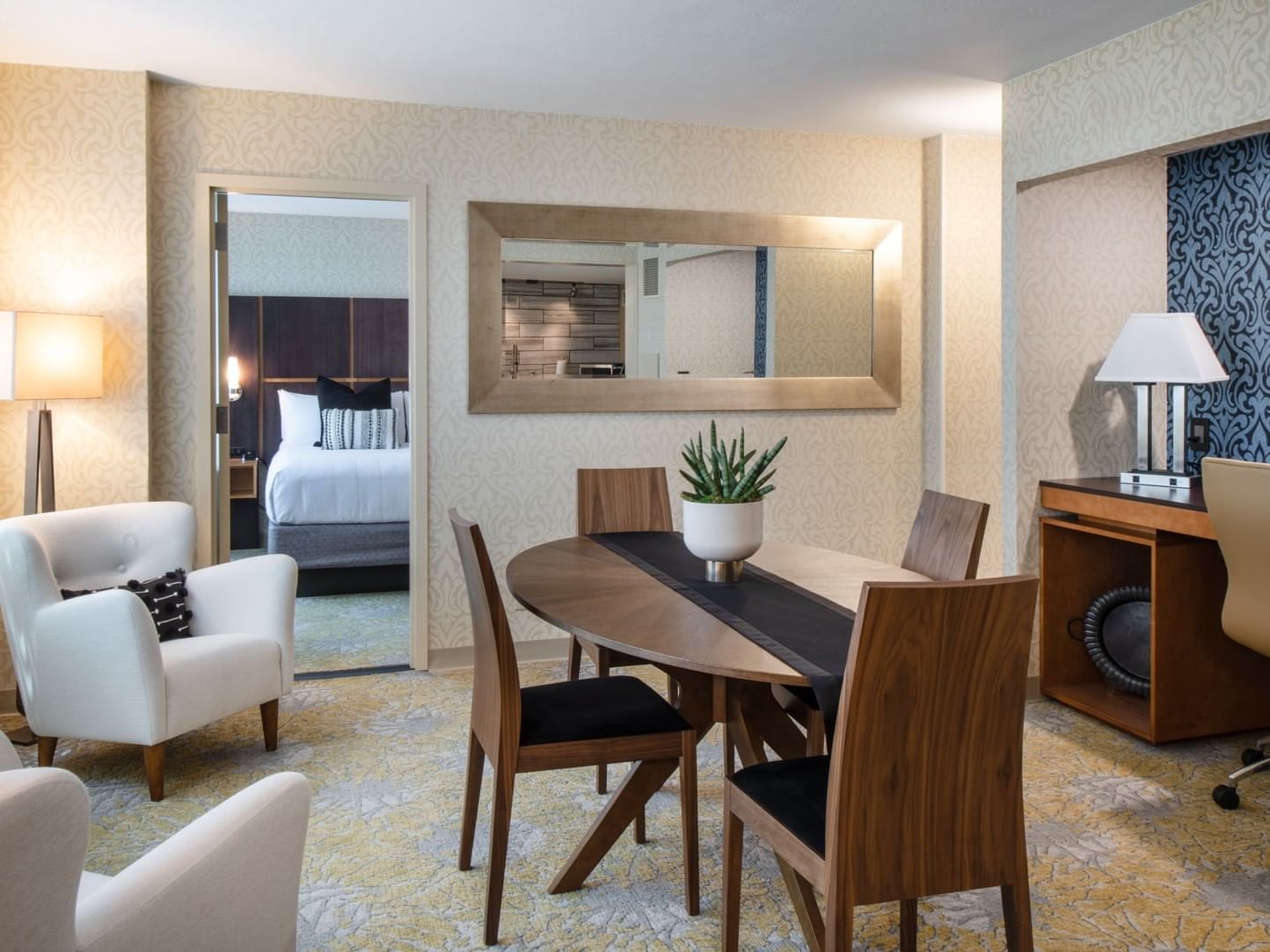 Presidential Suite interior at NCED Hotel and Conference Center.