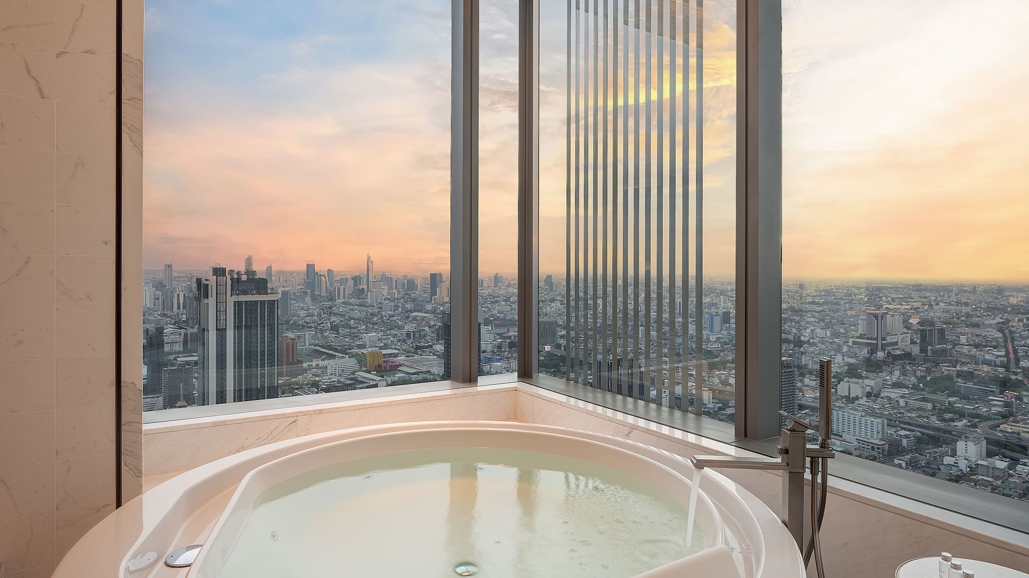 View of Penthouse Suite with Lounge Access in a hotel near BTS Skytrain