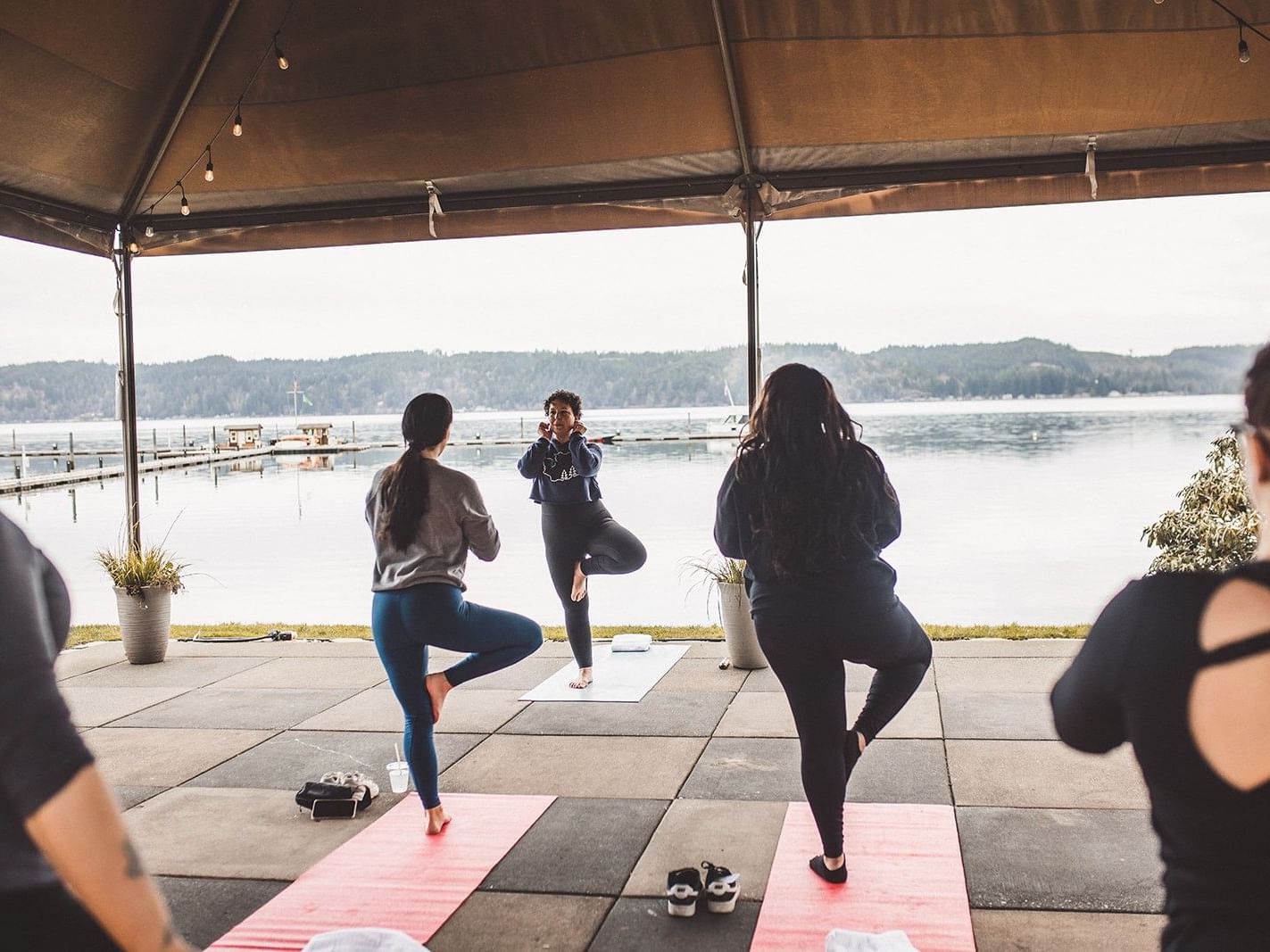 yoga on the waterfront