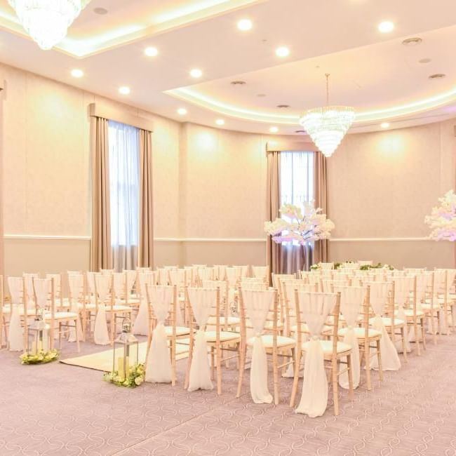 Ballroom at Villiers Hotel, a perfect wedding venue in Buckinghamshire