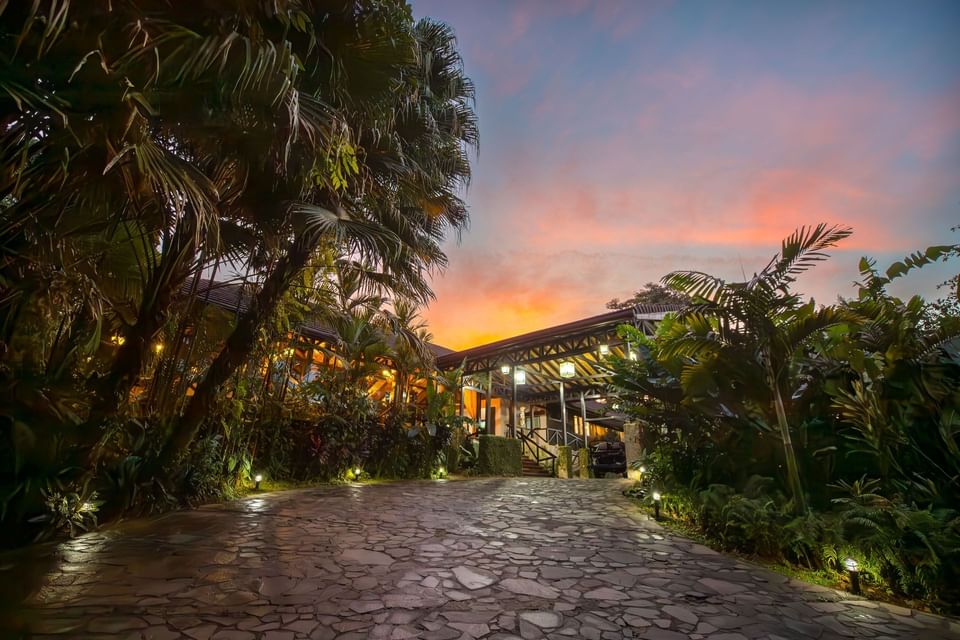 Exterior view of hotel main entrance at Hideaway Rio Celeste