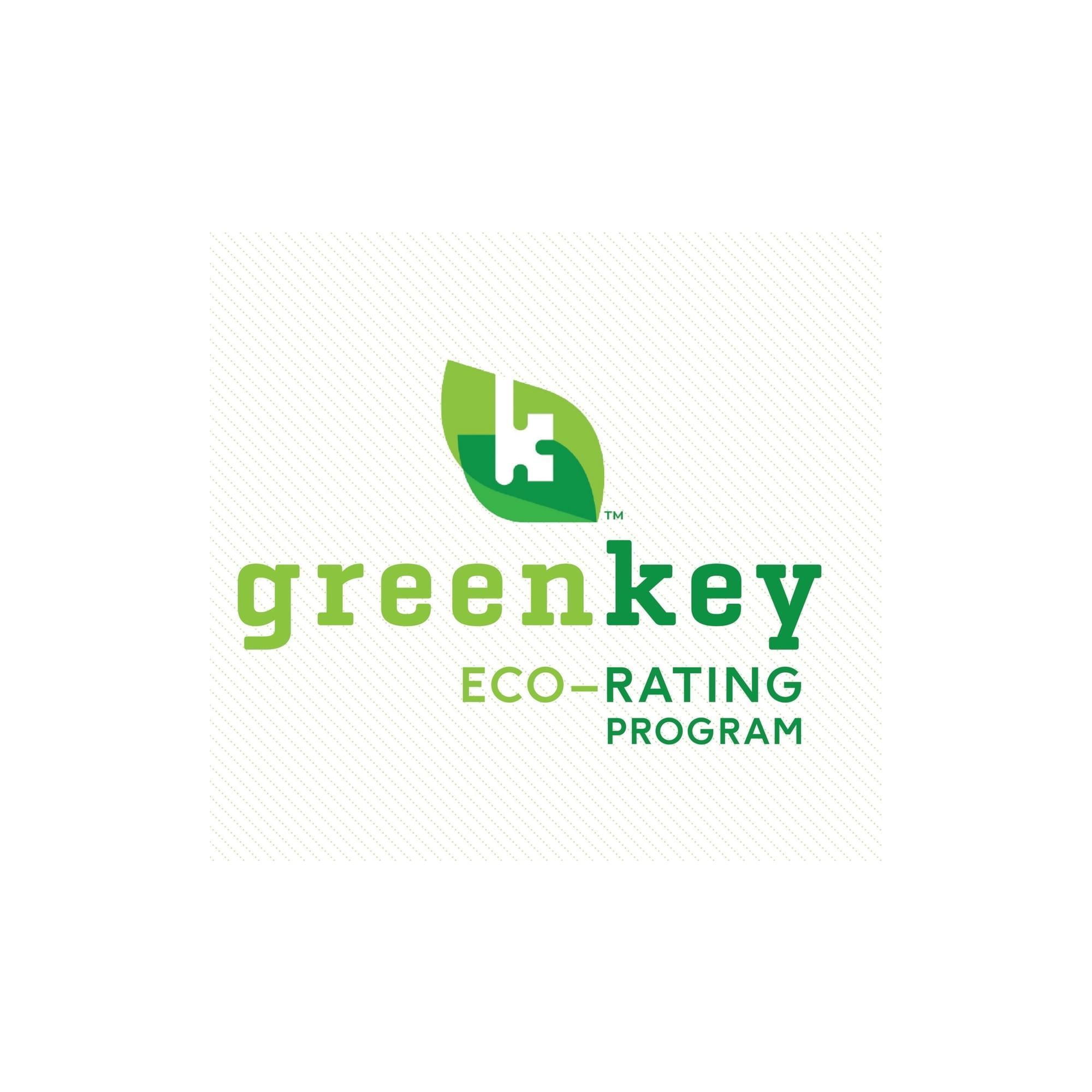 Greenkey eco-rating program logo with a green leaf design at Paradox Vancouver