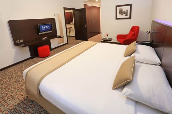 Interior of the One bedroom Suite at Mena ApartHotel Albarsha