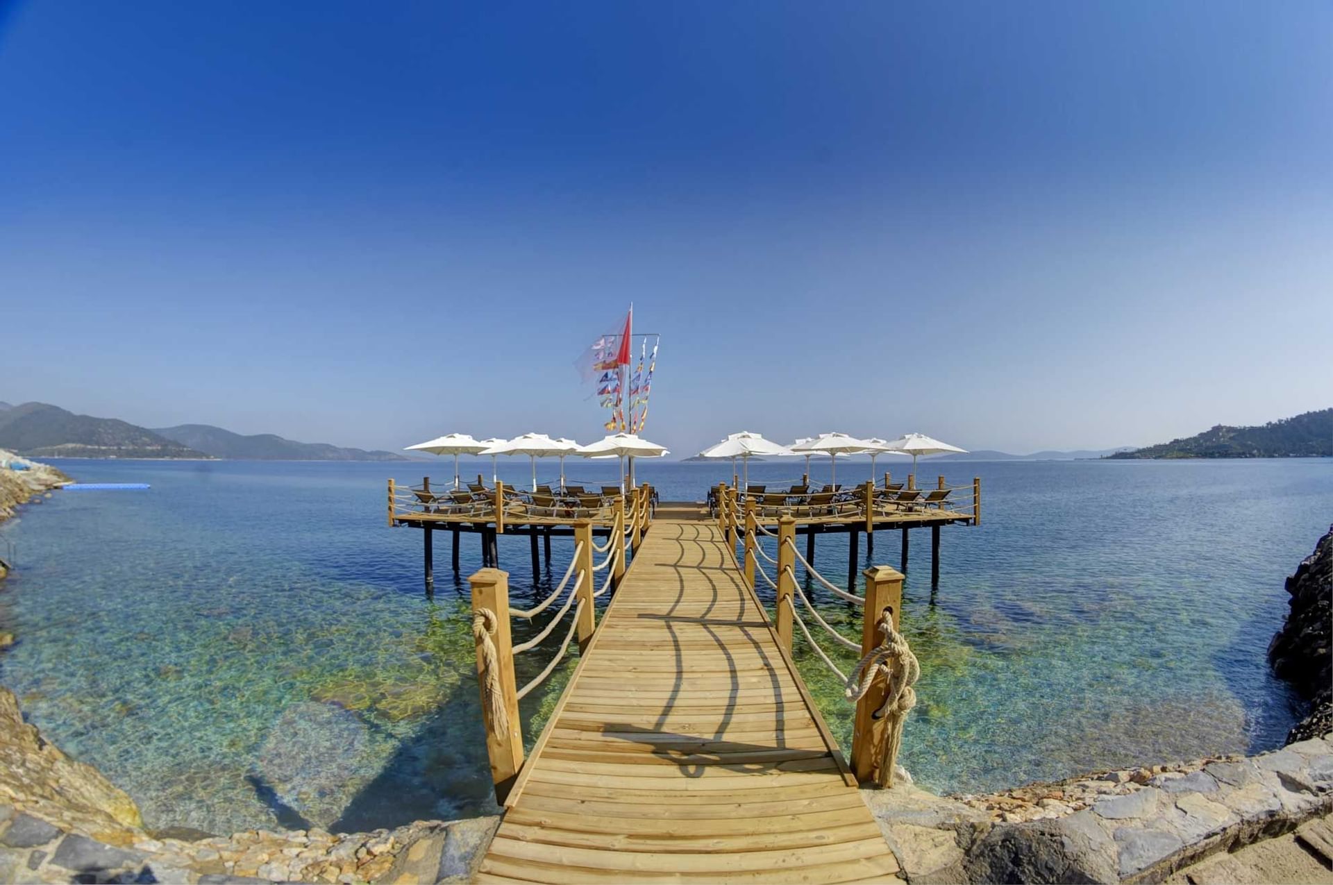Beach near Sarpedor Boutique Beach Hotel in Bodrum, Turkey