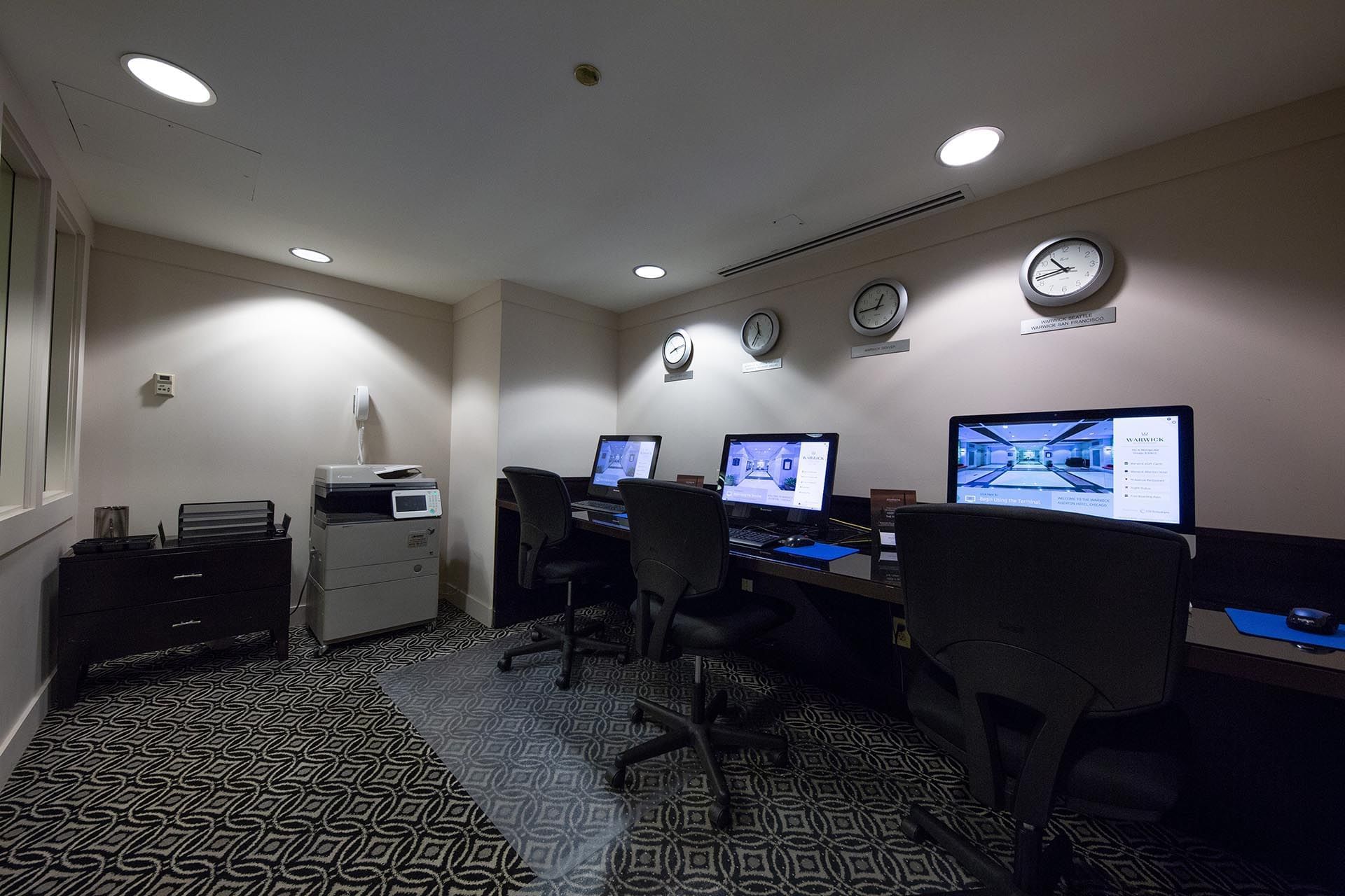 Interior of a Computer Lab at Warwick Allerton