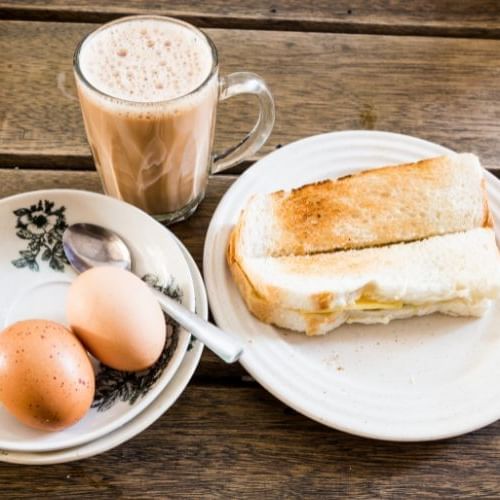 Traditional breakfast in Singapore