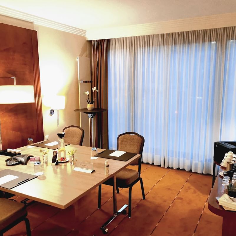 Interior of the office room at Warwick Geneva